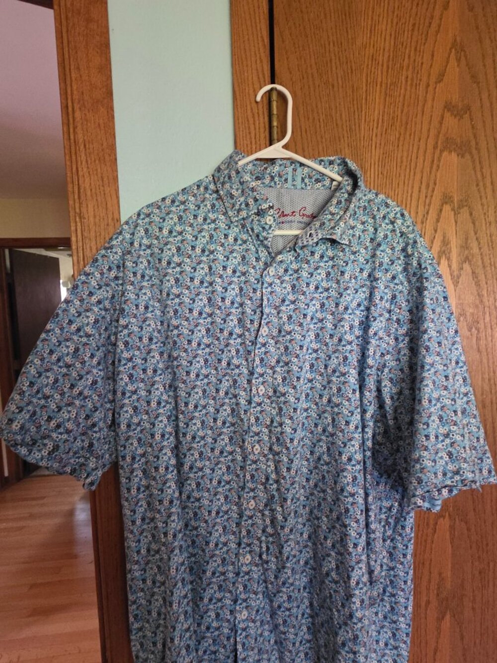 Robert Graham 3xlt blue shirtsleeve shirt